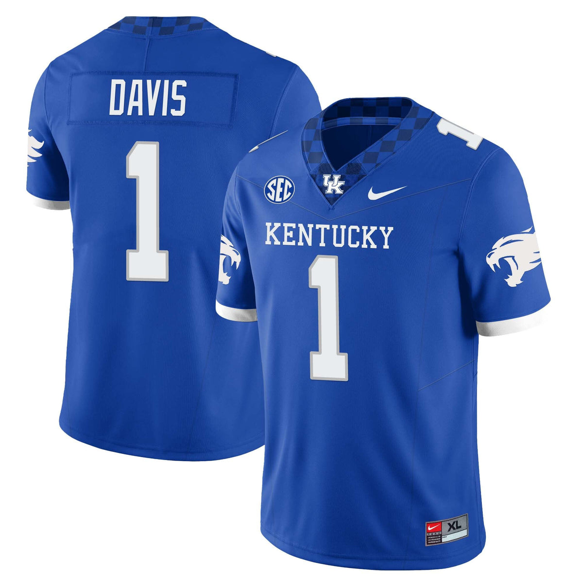 Menâ€™s Kentucky Wildcats Football Jersey â€“ All Stitched